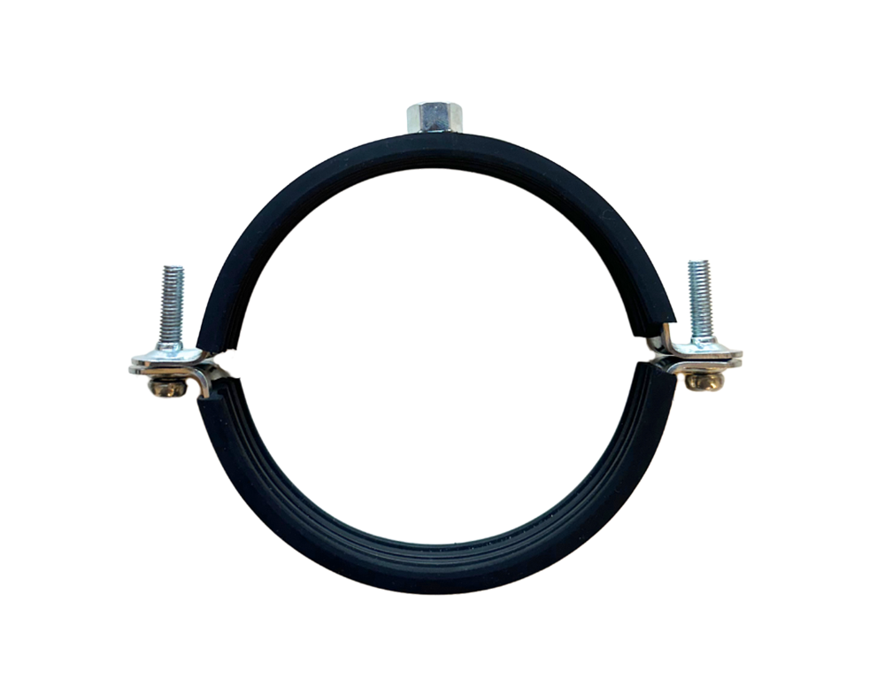 Rubber Lined Pipe Clamps M8 Nut